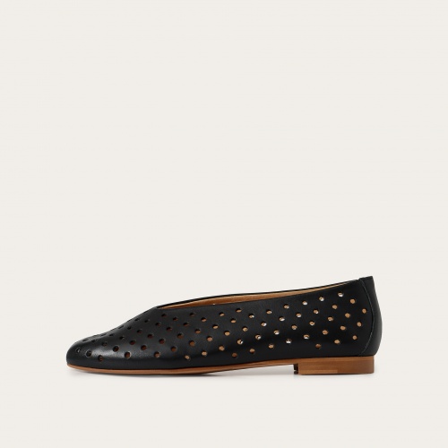 Opera Ballerina, black openwork pattern